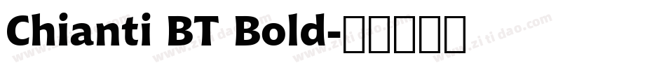 Chianti BT Bold字体转换